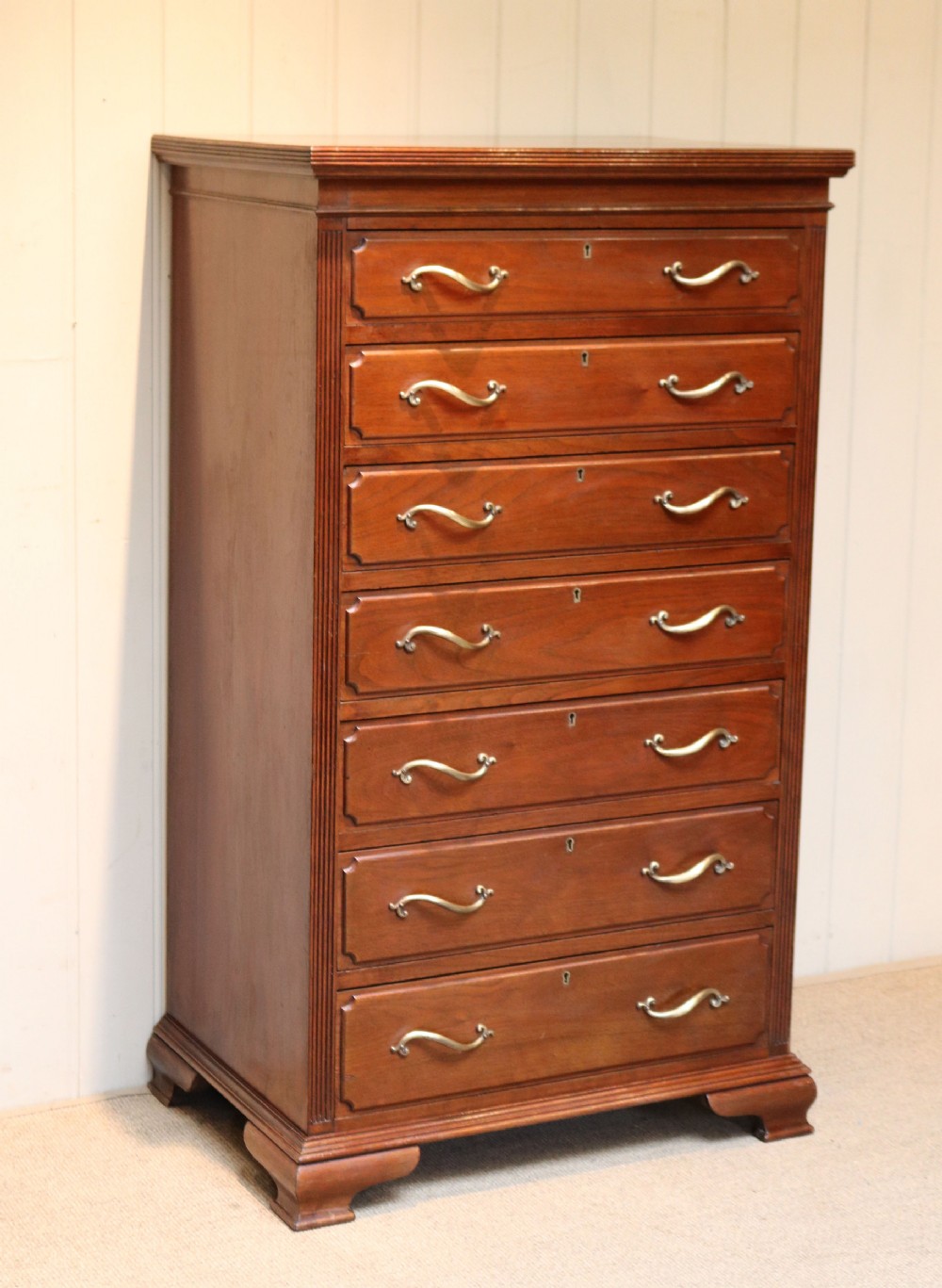 Tall Walnut Chest Of Drawers