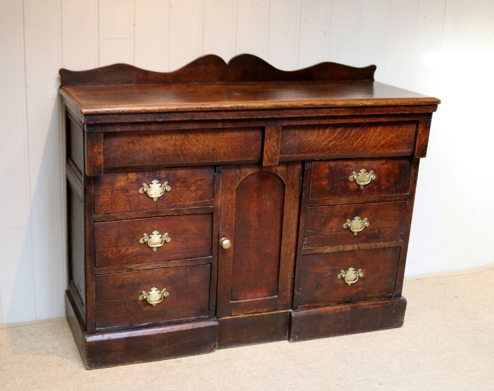 Early 19th Century Rustic Oak Side Cabinet