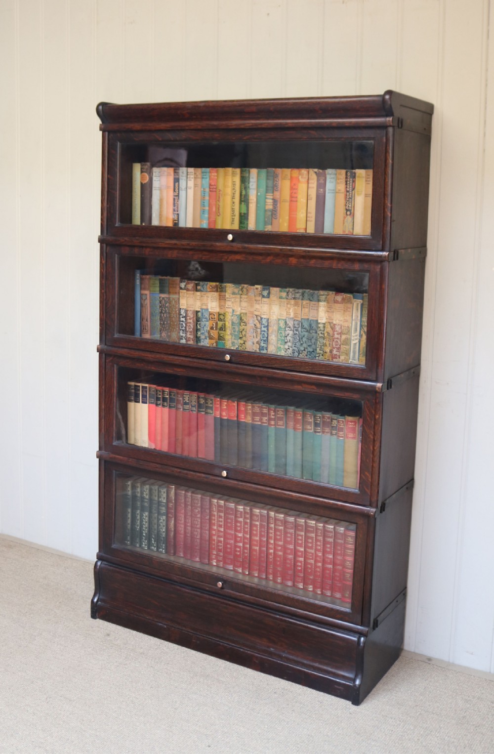 Dark Oak Globe Wernicke Bookcase