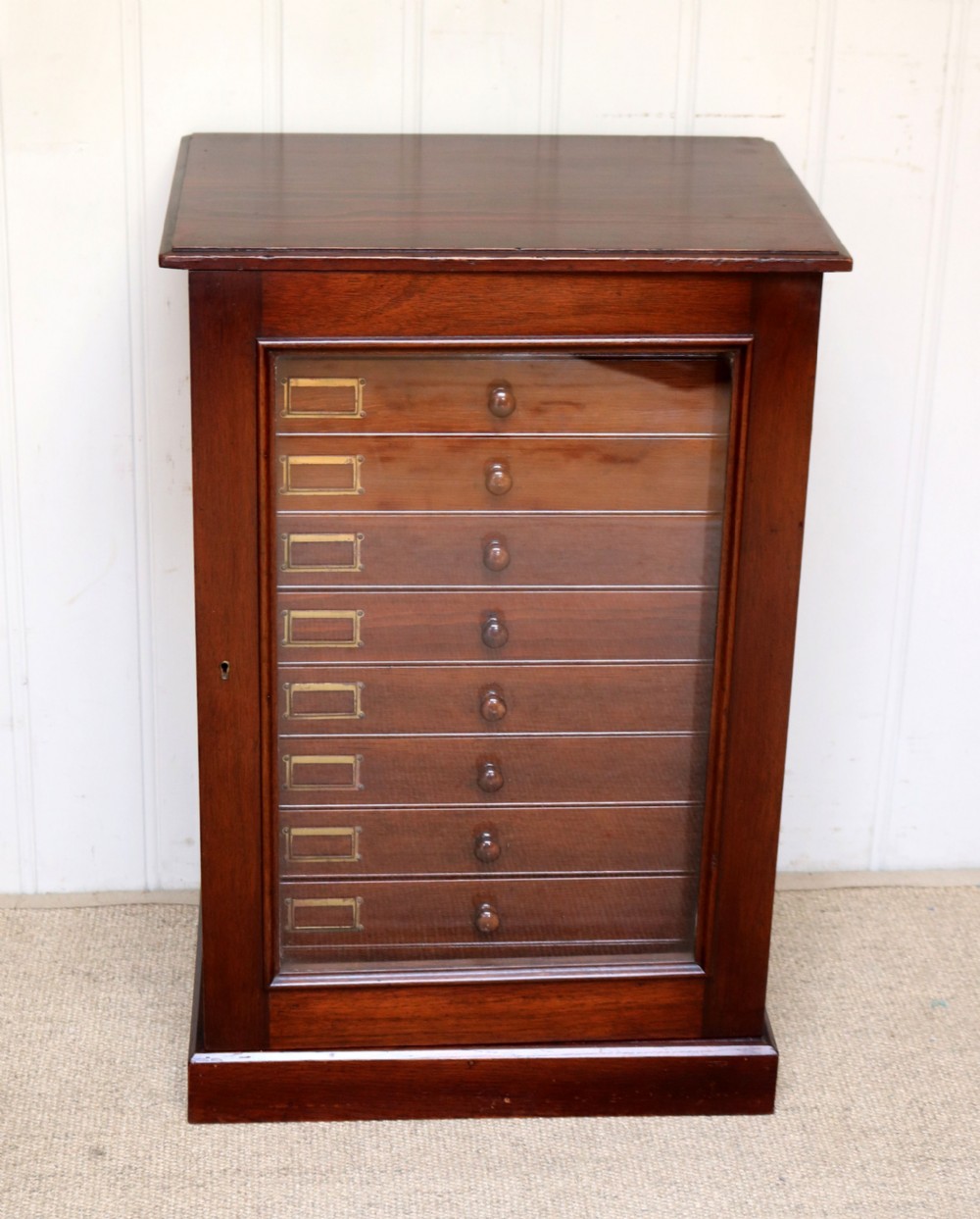 Mahogany Collectors Cabinet