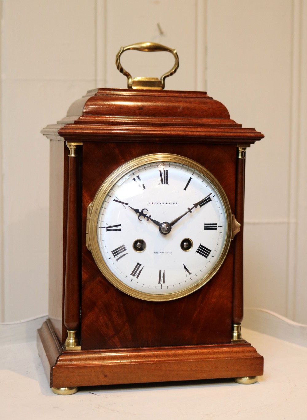 Small Edwardian Caddy Top Mantel clock
