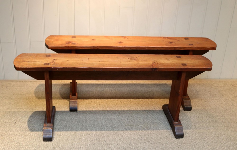 Pair Of French Farmhouse Benches