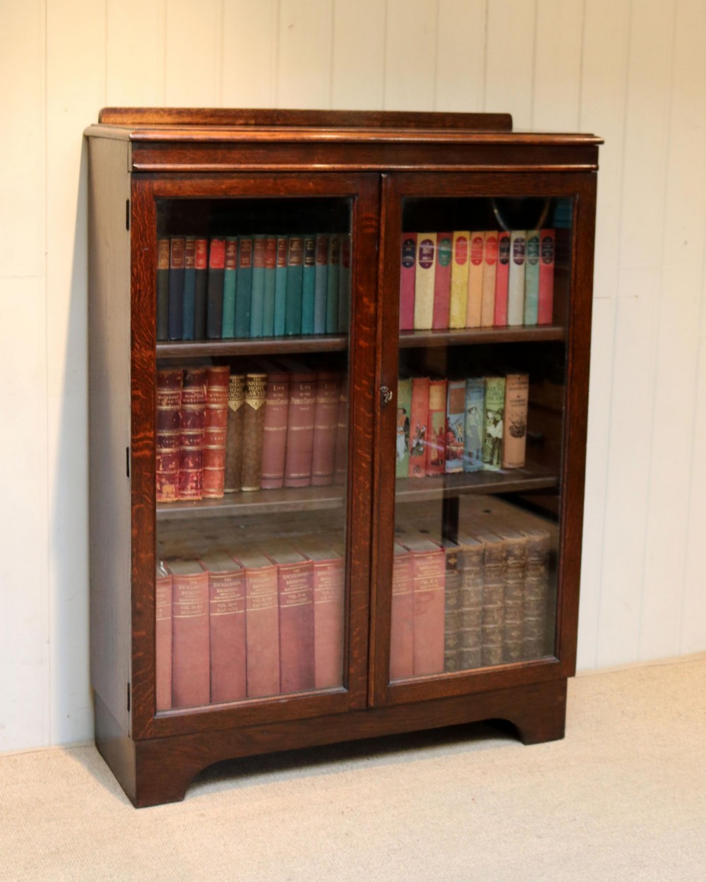 Oak Glazed Bookcase
