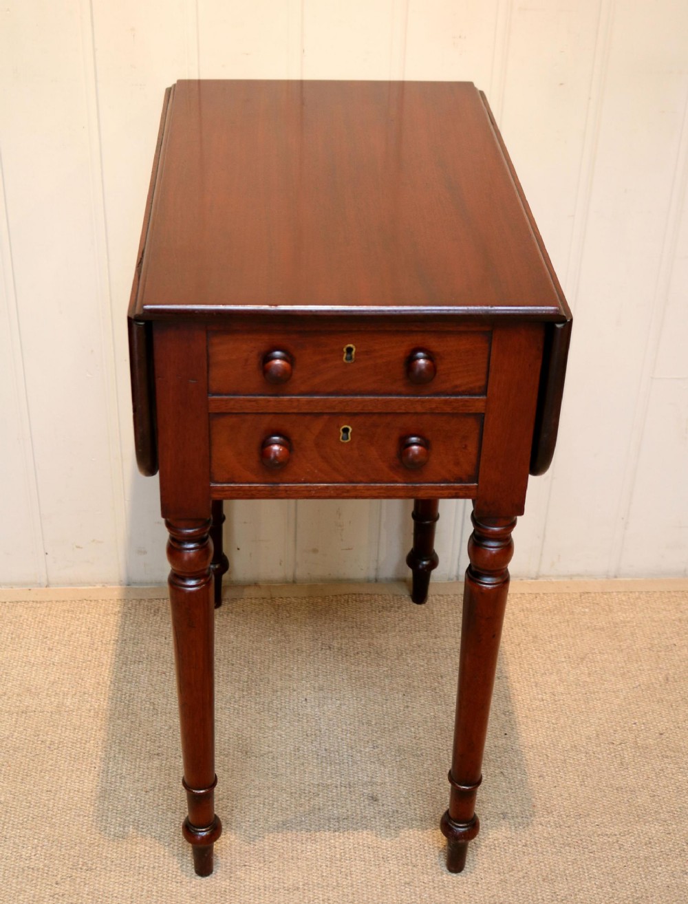 Mahogany Drop Leaf Side Table
