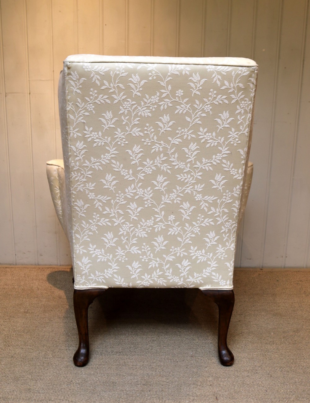 Mid Georgian Style Walnut Wing Armchair View VIII