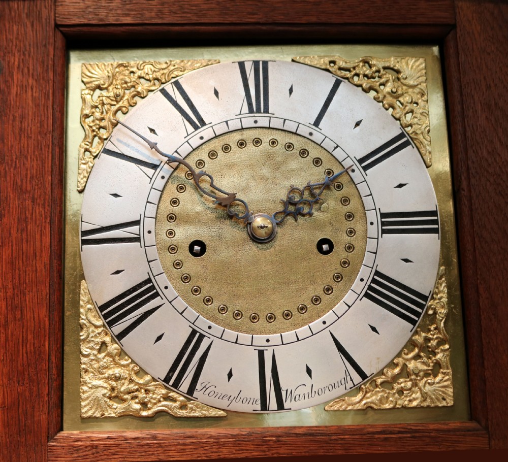 Small Proportioned Solid Oak Longcase Clock View V