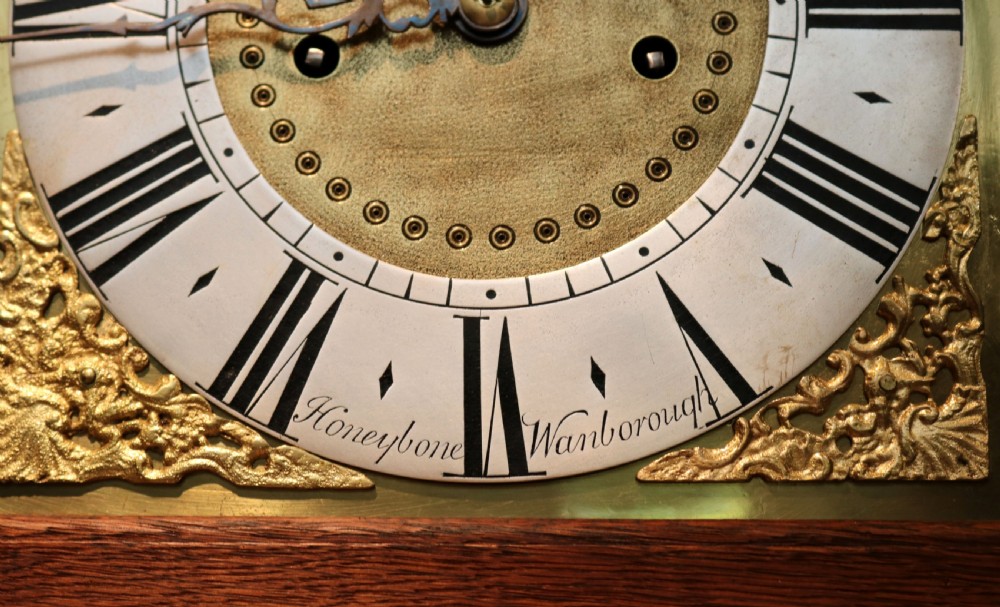 Small Proportioned Solid Oak Longcase Clock View VI