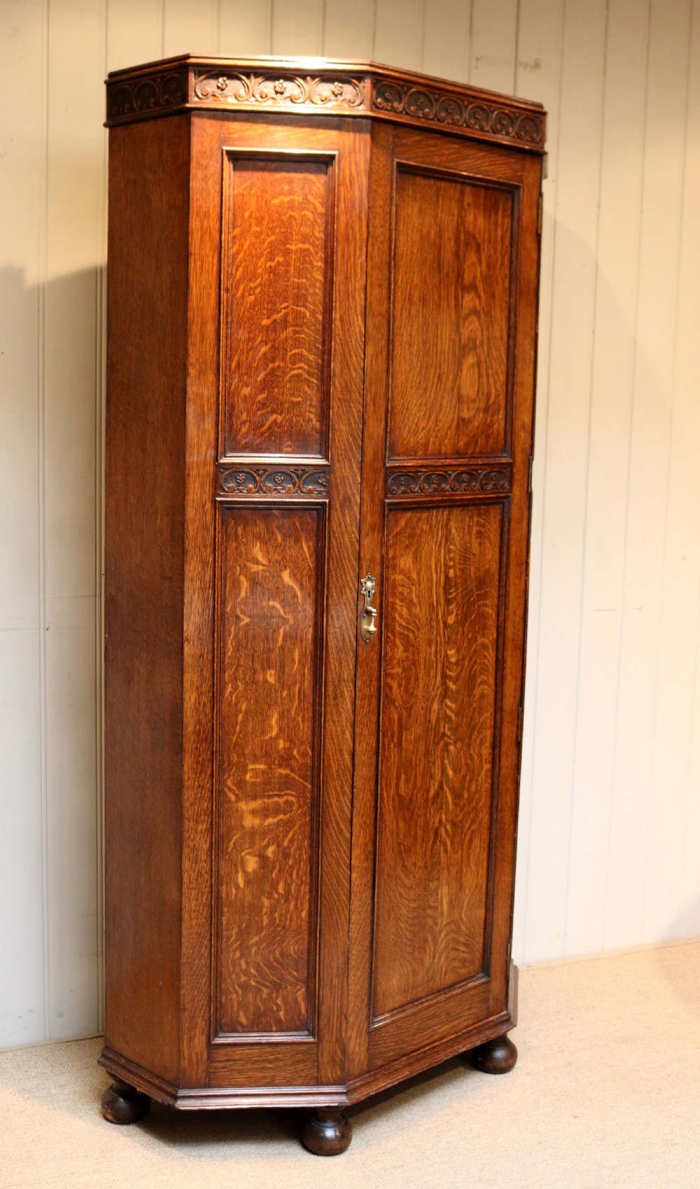 Solid Oak Hall Cupboard View III