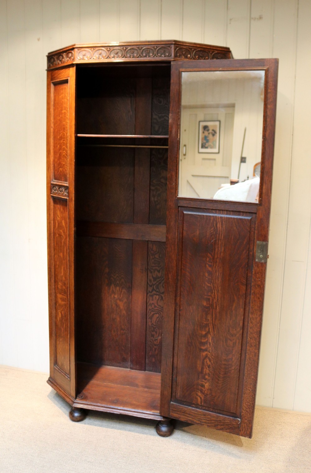 Solid Oak Hall Cupboard View IV
