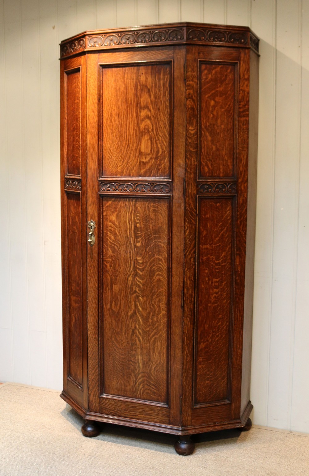 Solid Oak Hall Cupboard View VI