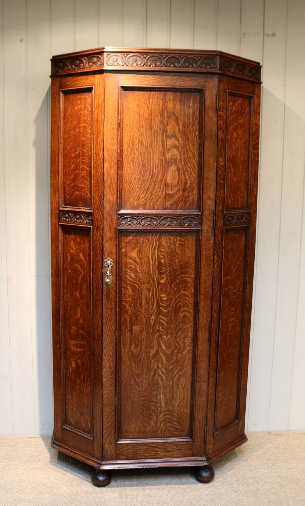 Solid Oak Hall Cupboard View VIII