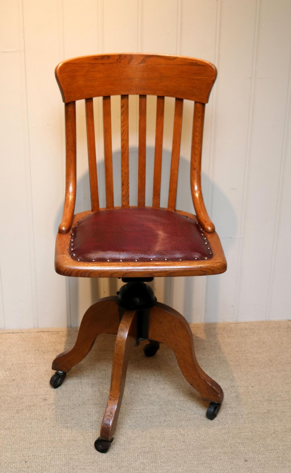 Small Oak Office Chair