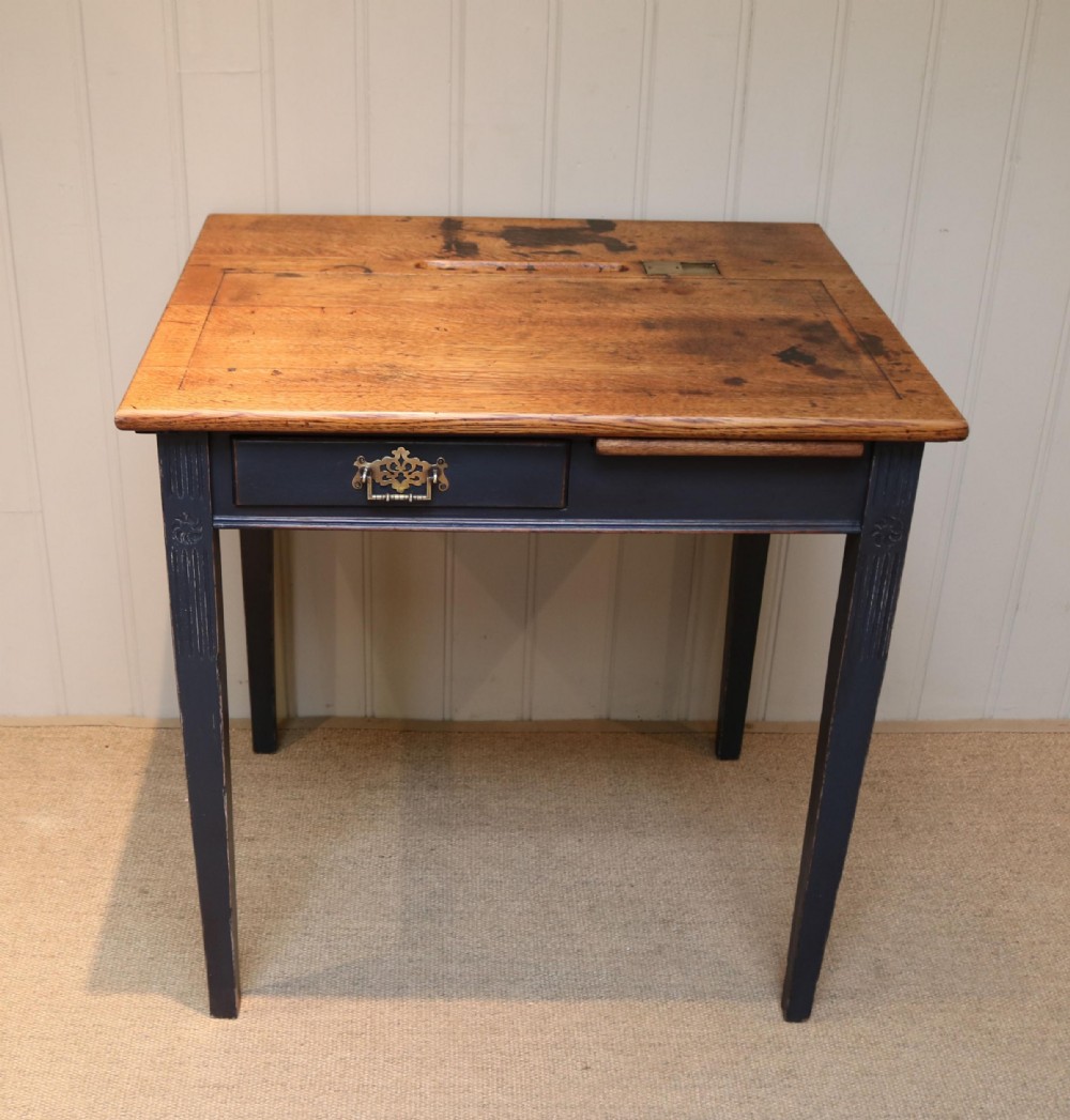Edwardian Rustic Oak Desk
