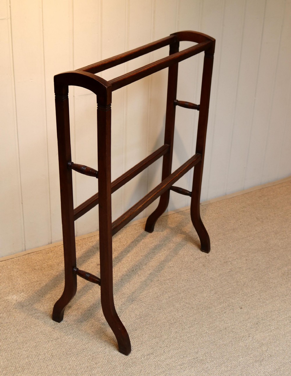 Edwardian Mahogany Towel Rail