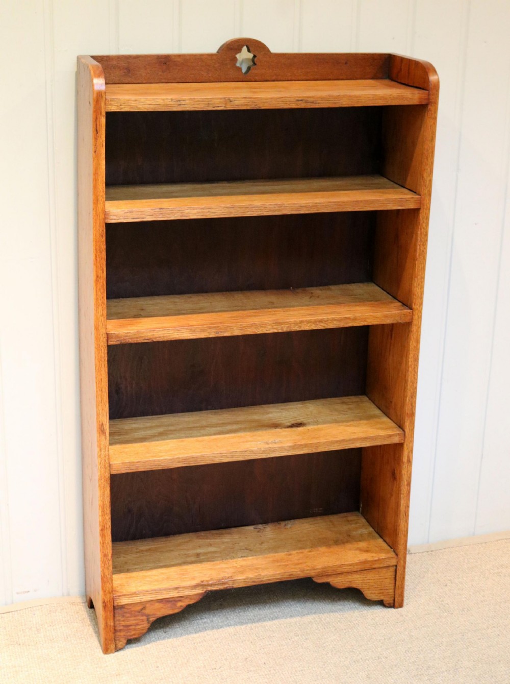 Golden Oak Open Bookcase