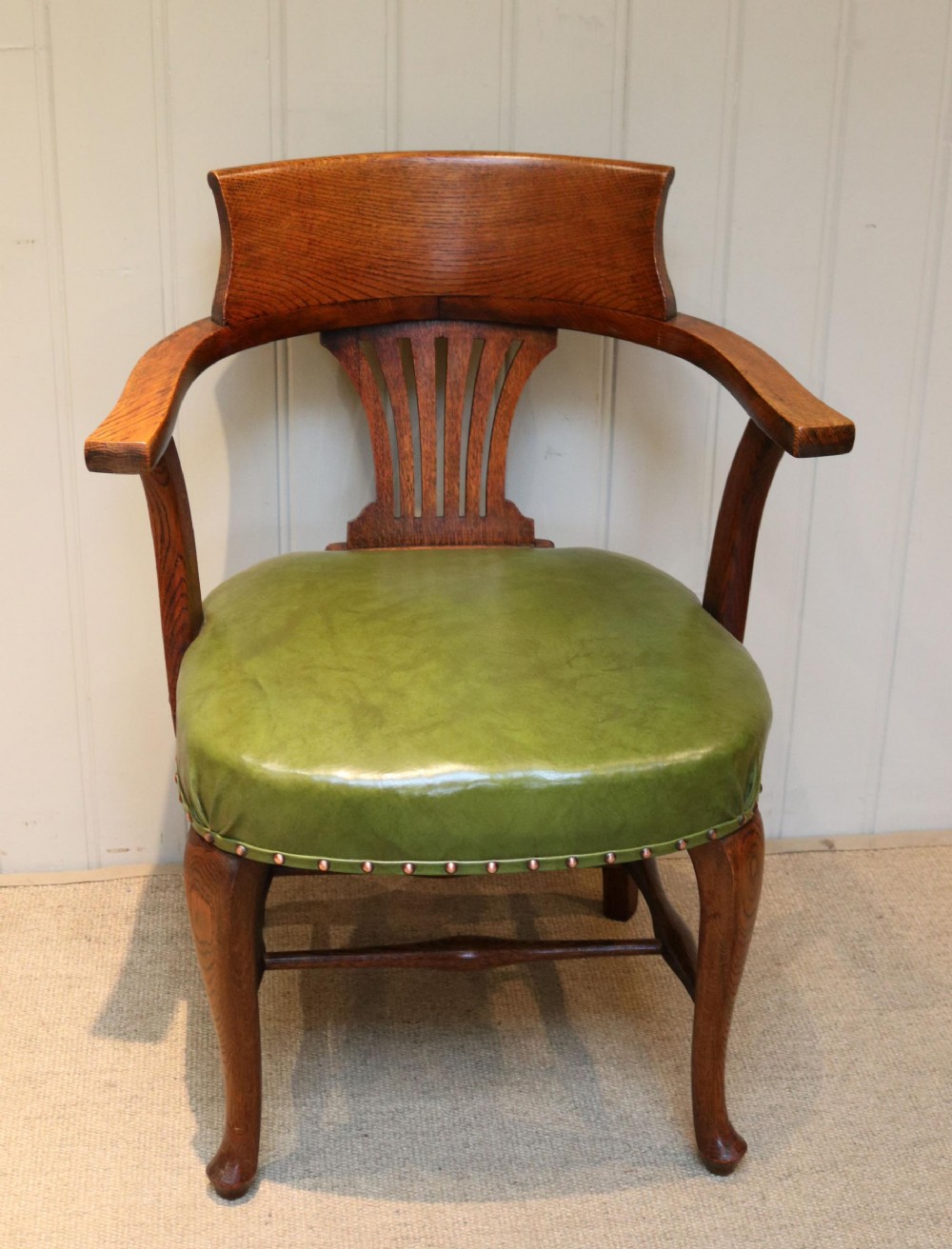 Edwardian Oak Office Chair