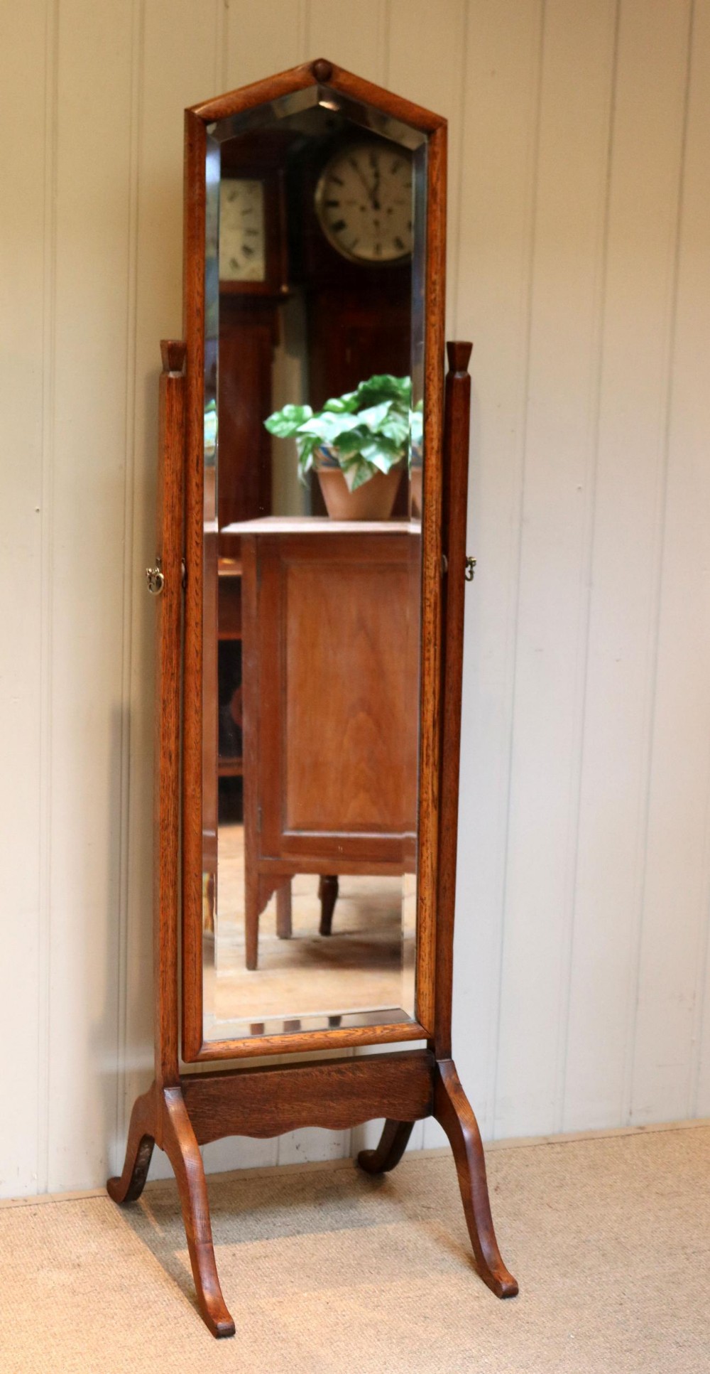Oak Cheval Mirror
