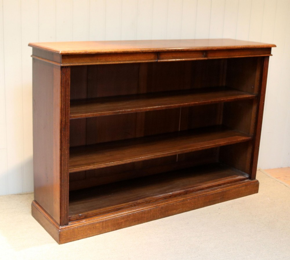 Substantial Open Oak Bookcase