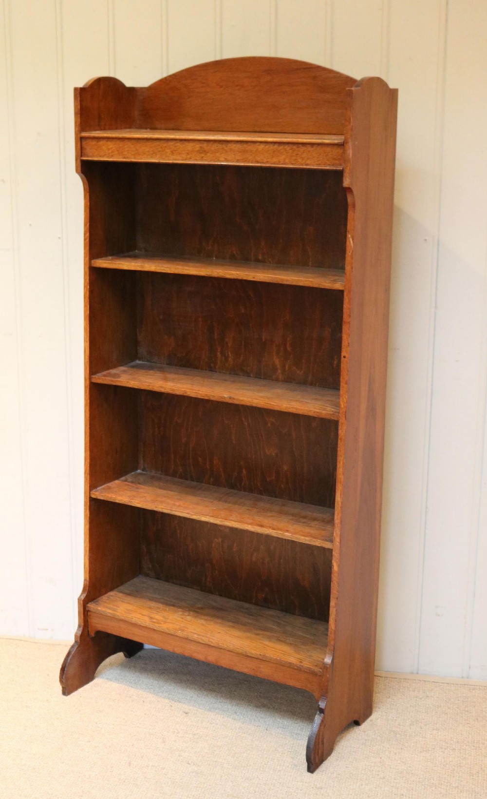Golden Oak Open Bookcase