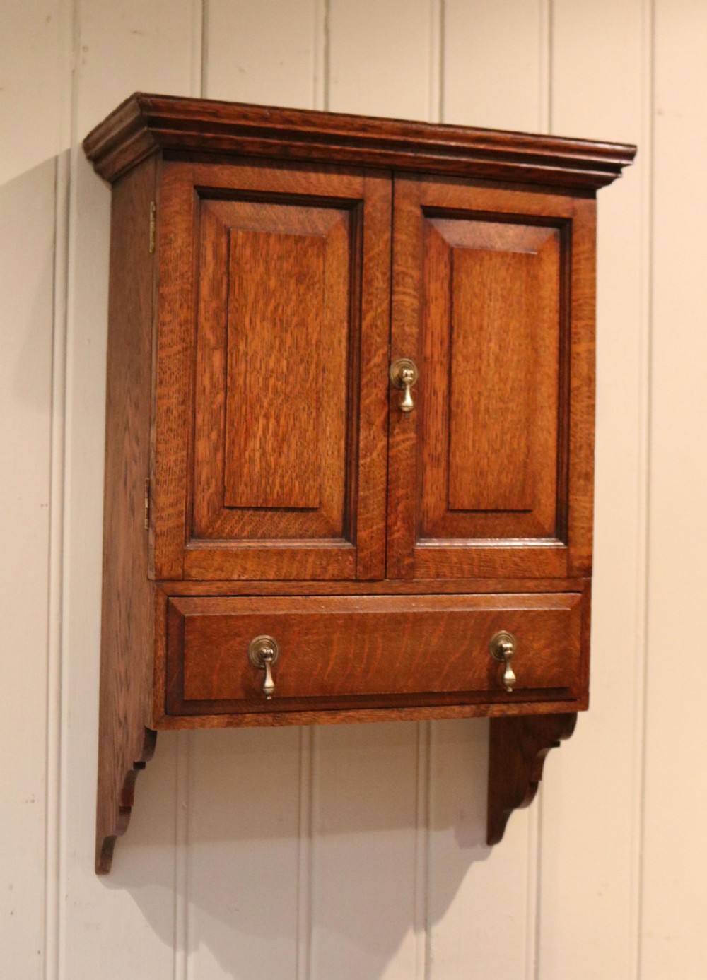 Oak Two Door Wall Cabinet