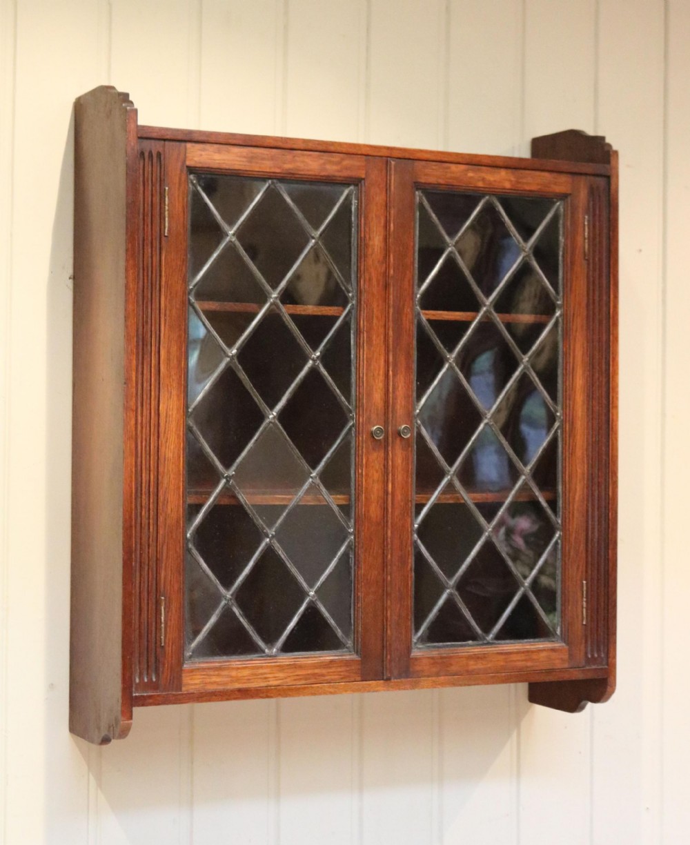 Oak Glazed Wall Cabinet