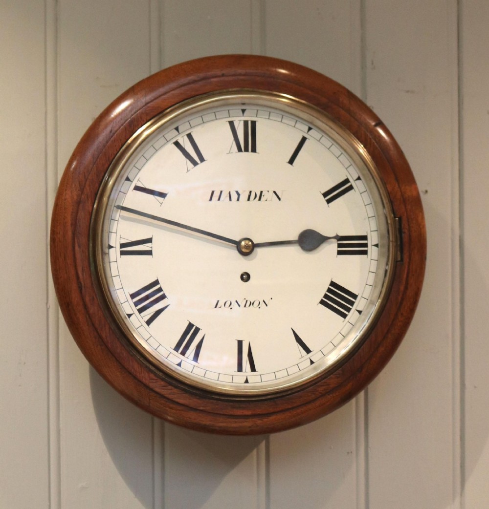 Light Mahogany Fusee Dial Clock