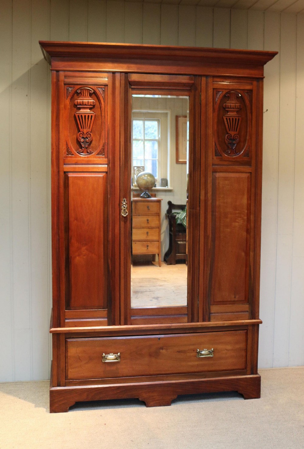 Edwardian Walnut Wardrobe