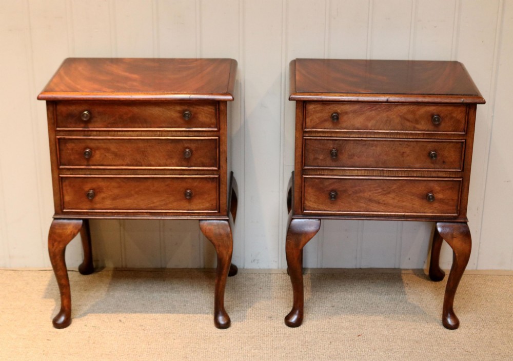 Pair Of Mahogany Bedside Cabinets