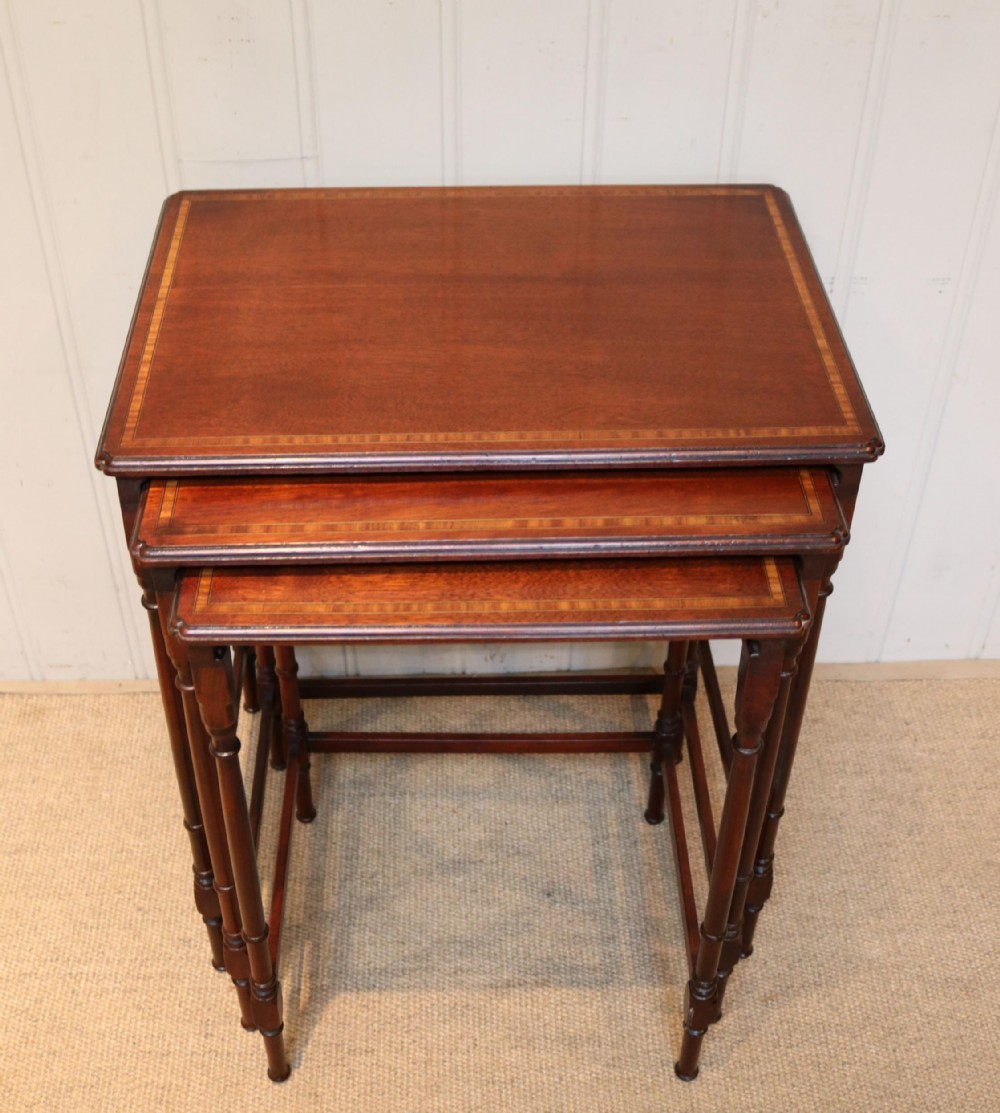 Mahogany Nest Of Three Tables