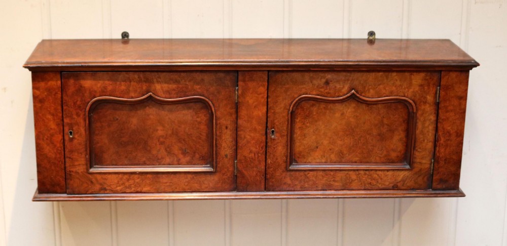 Mid Victorian Walnut Wall Cabinet