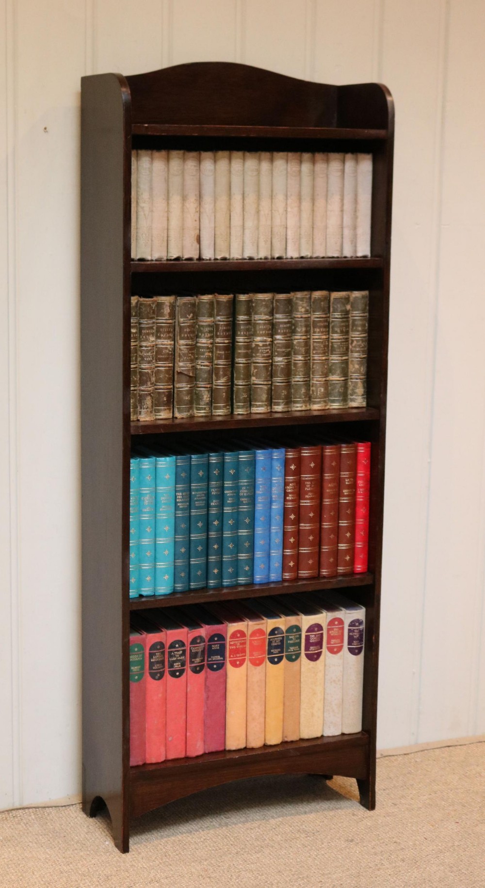 Slim Oak Open Bookcase