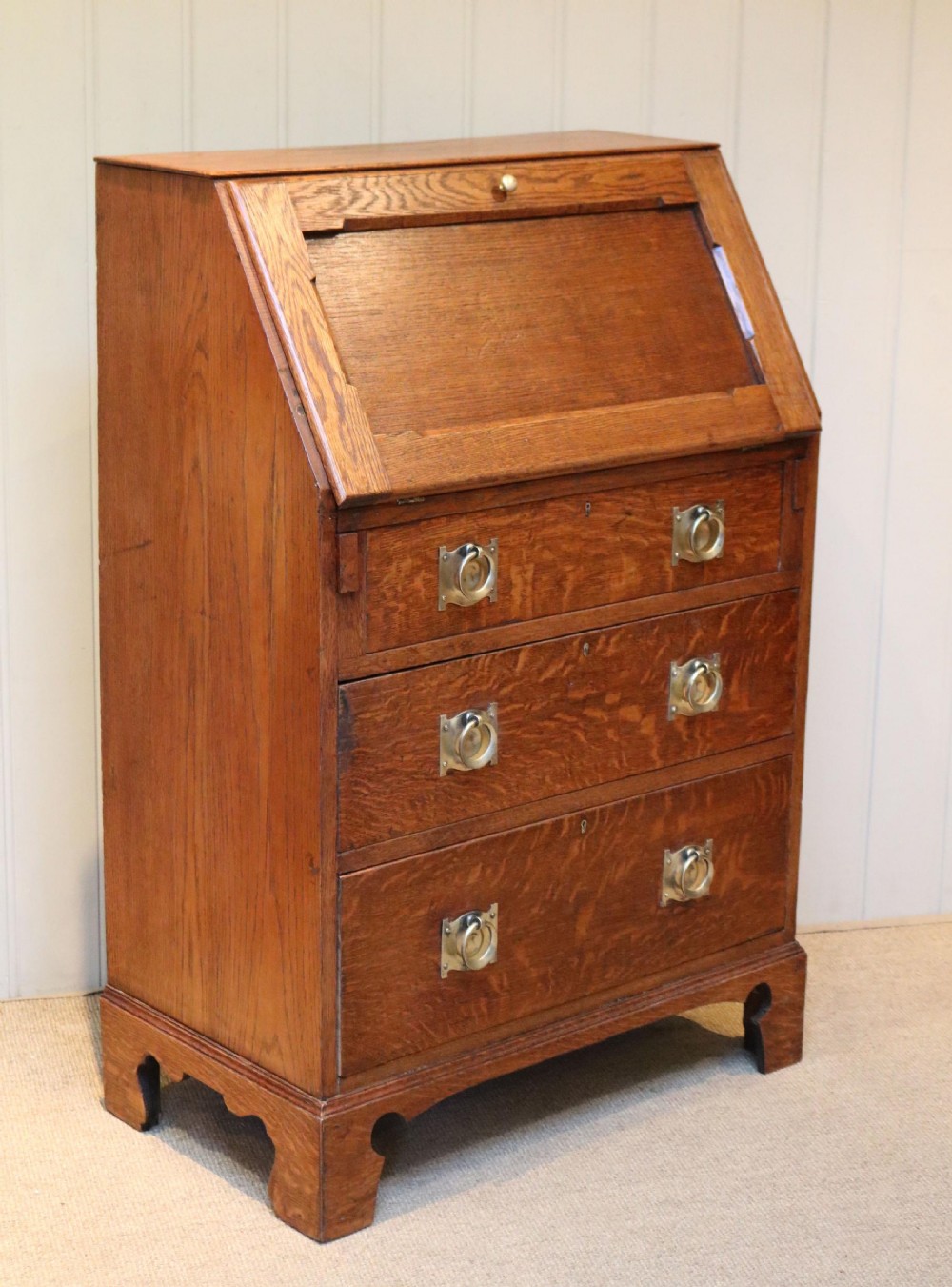 Arts And Crafts Oak Bureau