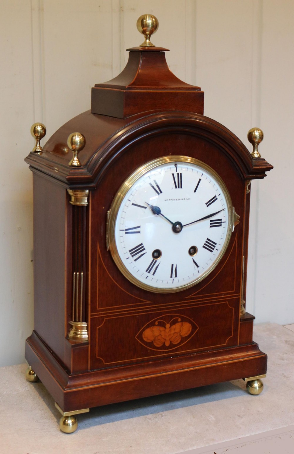 Edwardian Inlay Bracket Clock