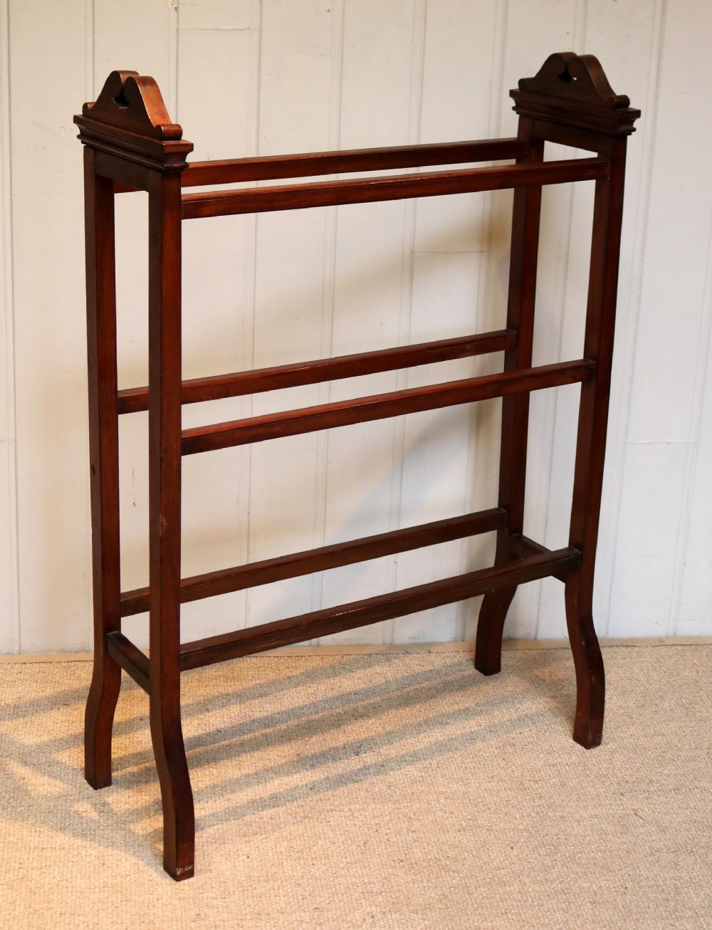 Edwardian Walnut Towel Rail