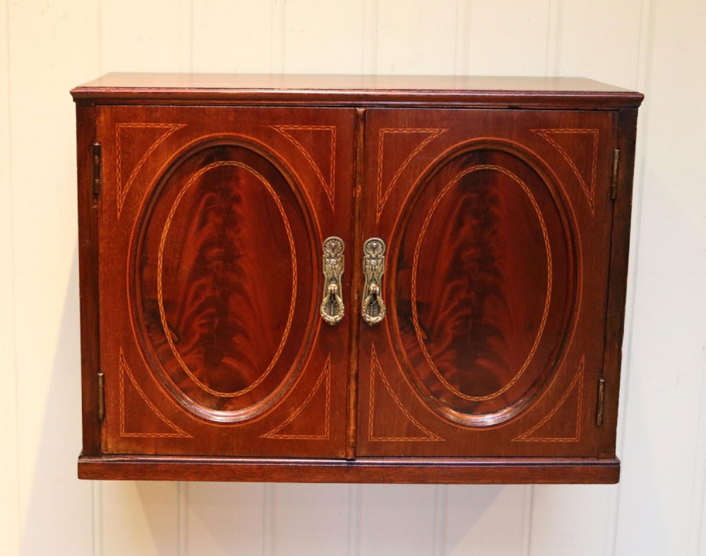 Edwardian Mahogany Wall Cabinet