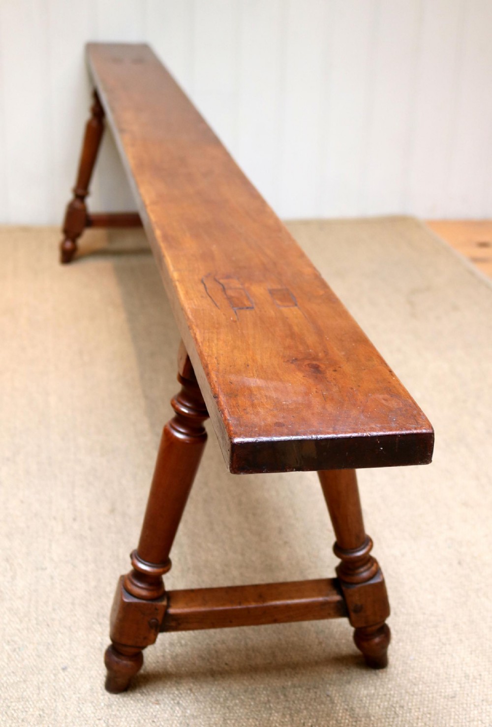 Late 19th Century Cherrywood Bench