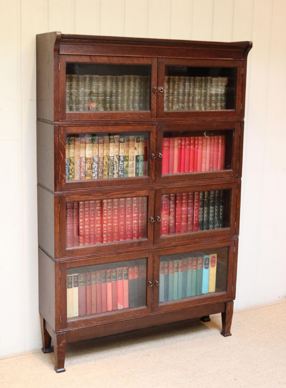 Oak Four Section Bookcase