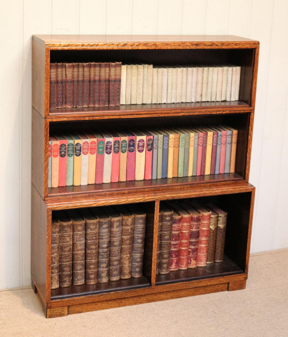 Minty Art Deco Open Bookcase