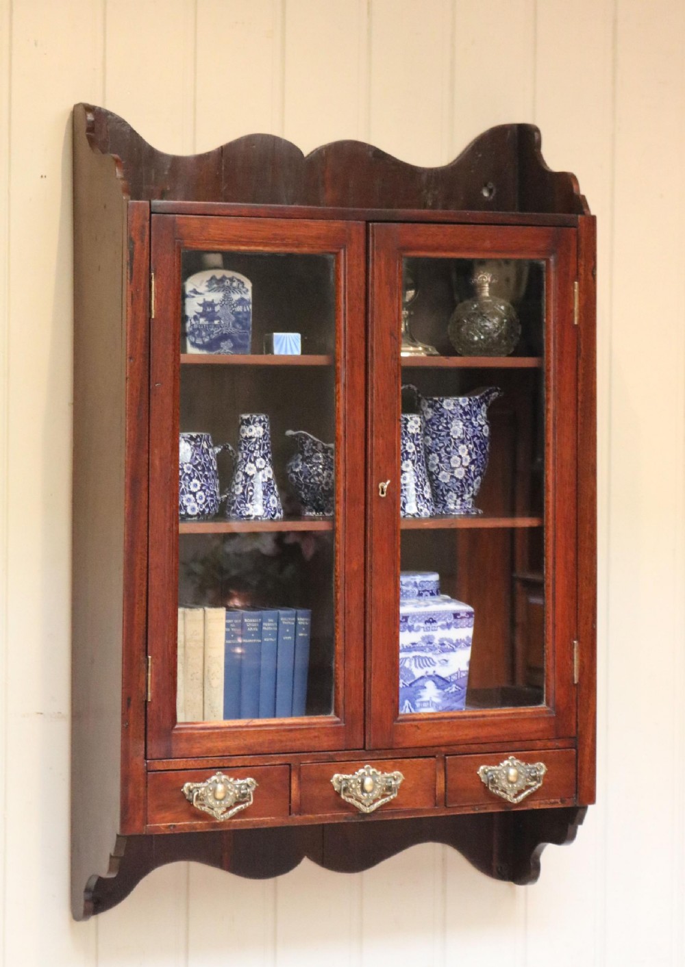 Mahogany Glazed Wall Cabinet
