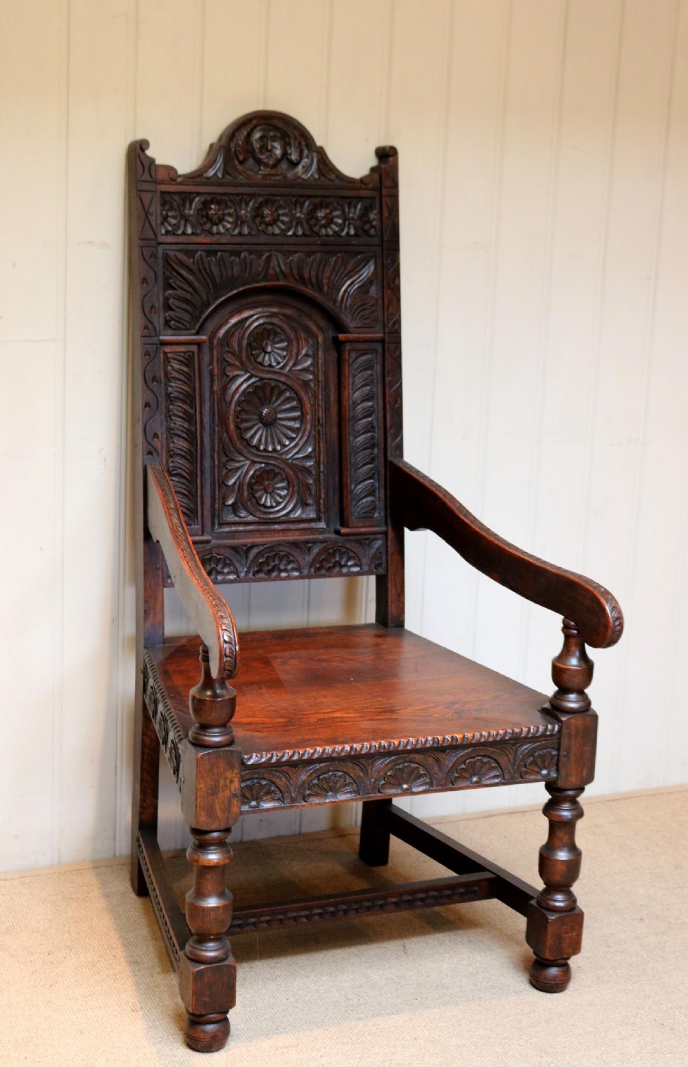 Victorian Carved Oak Chair