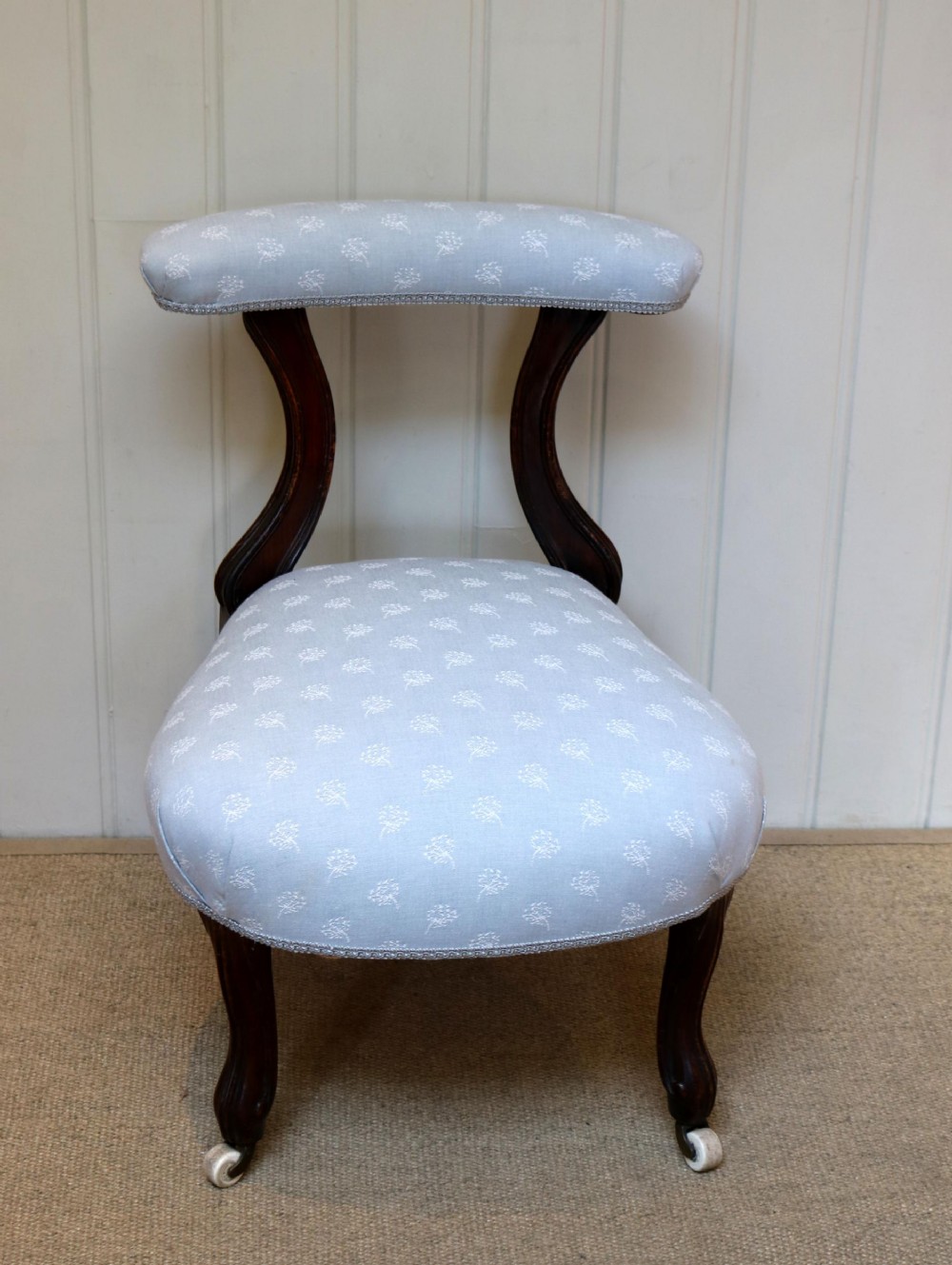 Mid 19th Century Rosewood Framed Nursing Chair