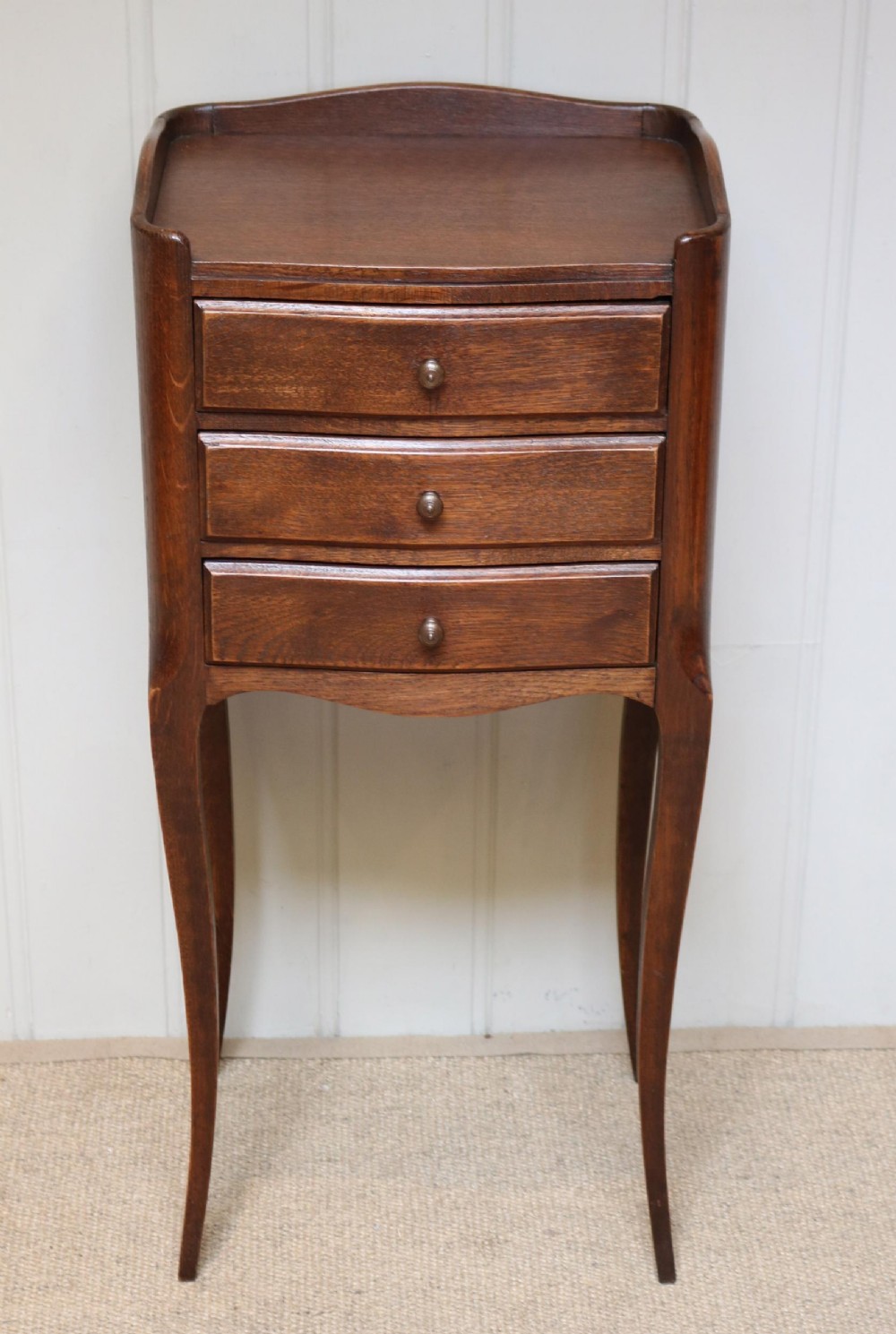 French Oak Bedside Cabinet