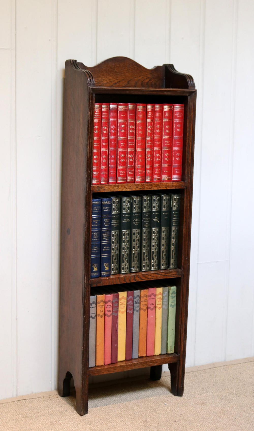 Small Proportioned Solid Oak Open Bookcase
