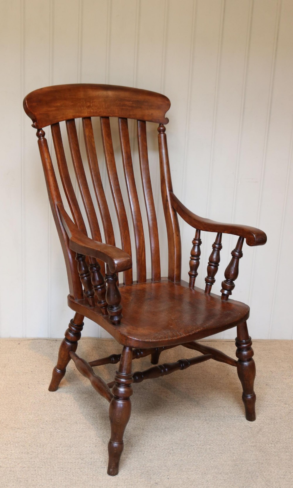 Substantial Beech And Elm Farmhouse Chair