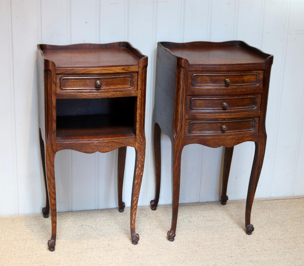 Pair Of Oak Bedside Cabinets