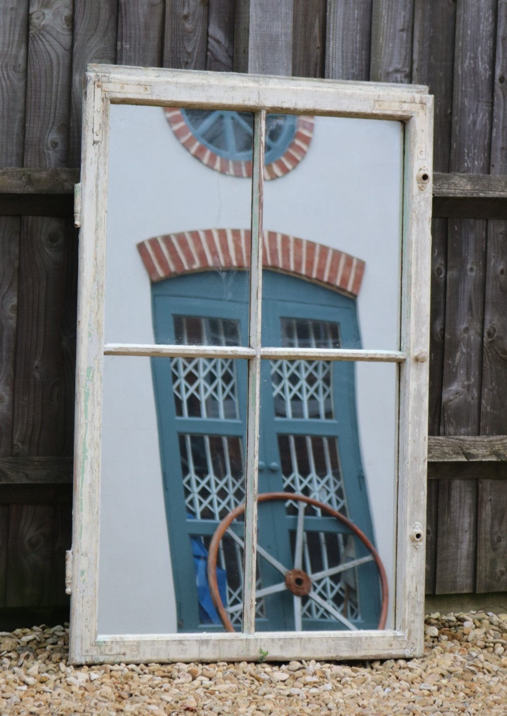 Continental Painted Window Mirror c.1890
