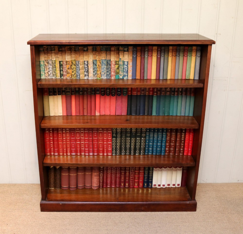 Edwardian Mahogany Open Bookcase