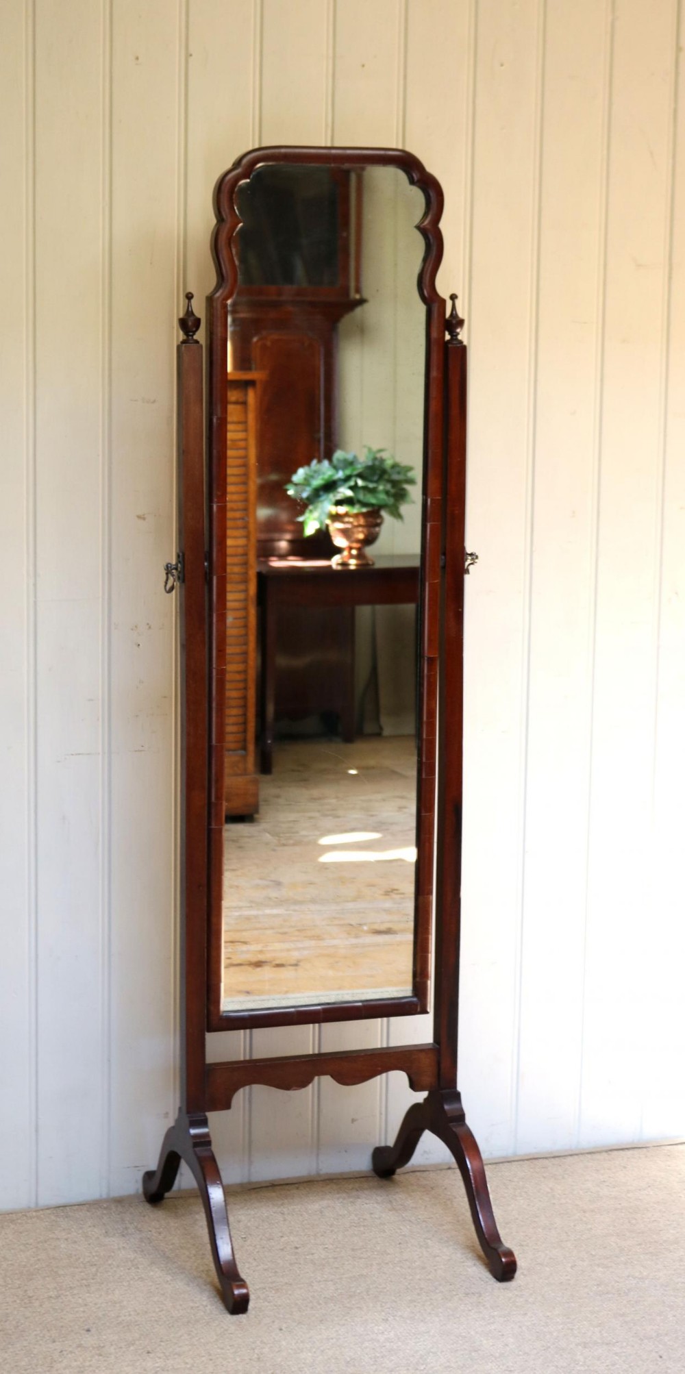 Mahogany Cheval Mirror