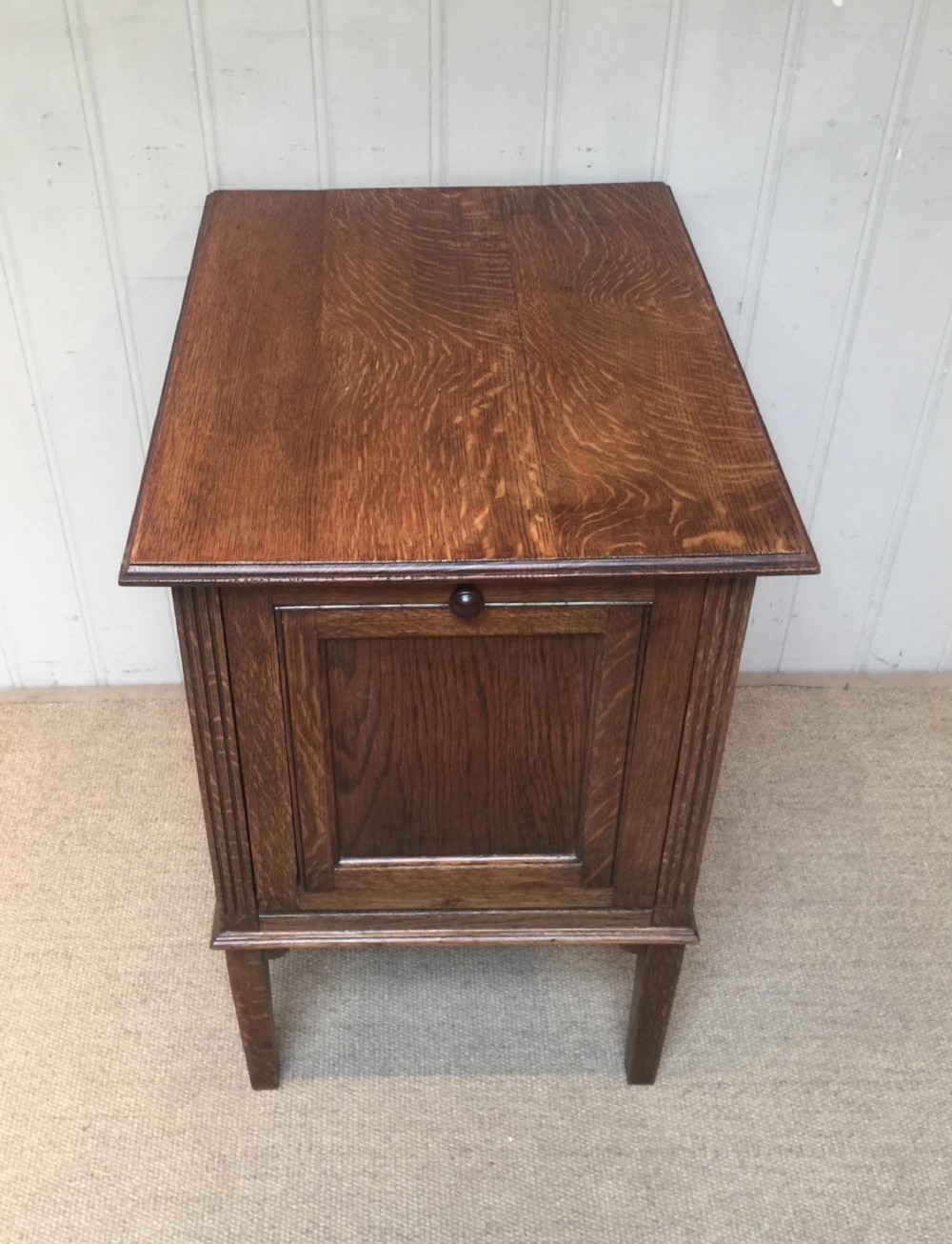 Unusual Oak Filing Cabinet