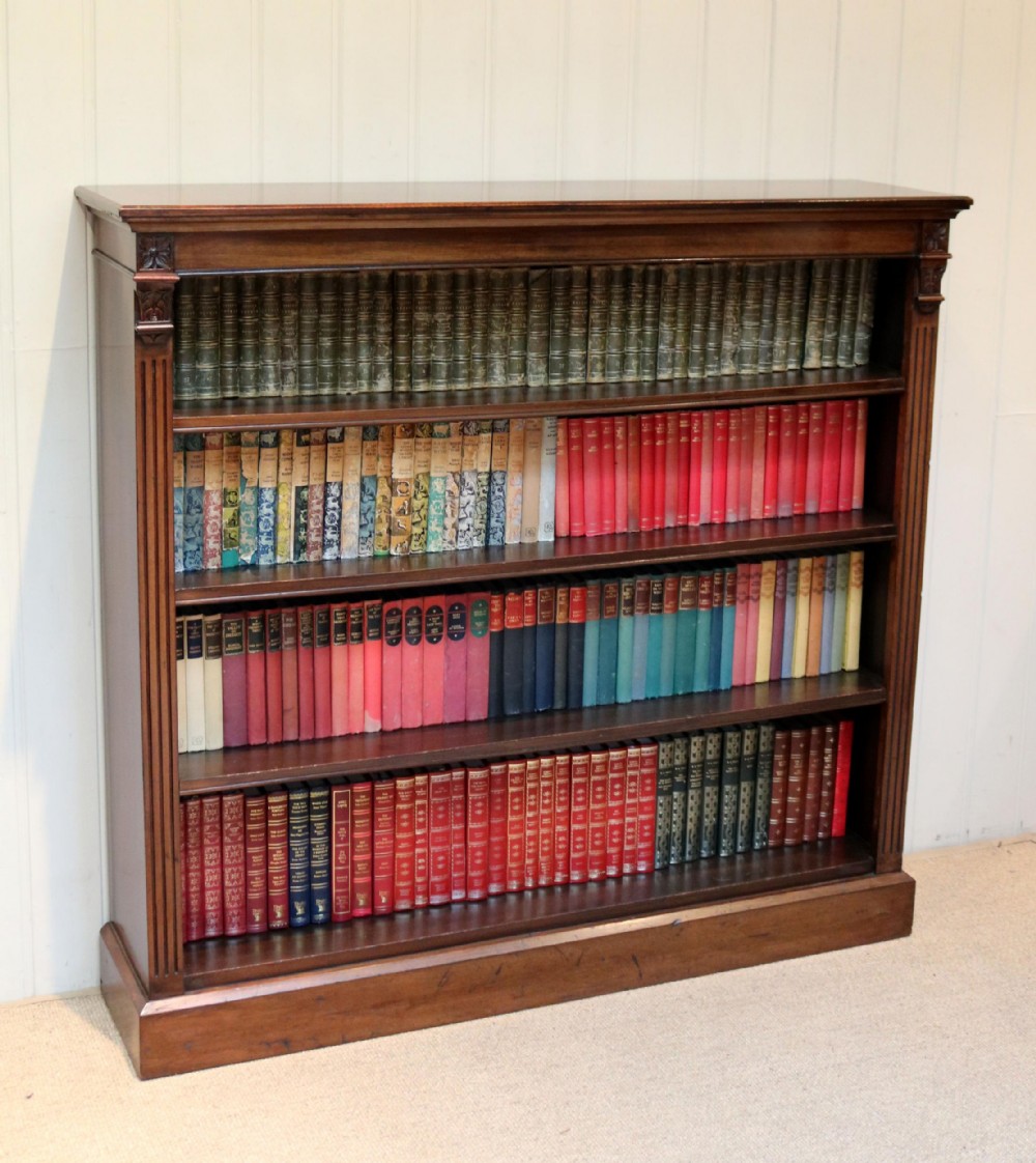 Late 19th Century Open Mahogany Bookcase